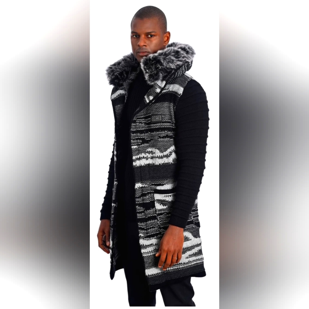 Thick warm sweater coat